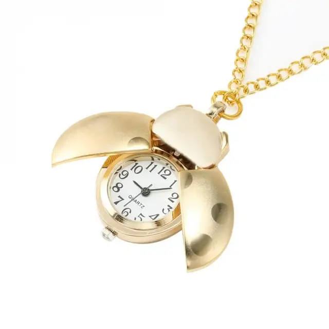 Beetle clock necklace clearance