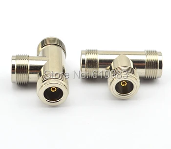 

RF N Adapter N Female to 2 N Female 3 Way T Type Short Version Connector Adapter