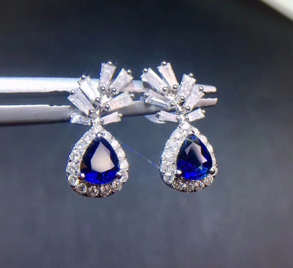 Ювелирные изделия настоящее чистое 18 K Белый Золотой AU750 100% натуральный