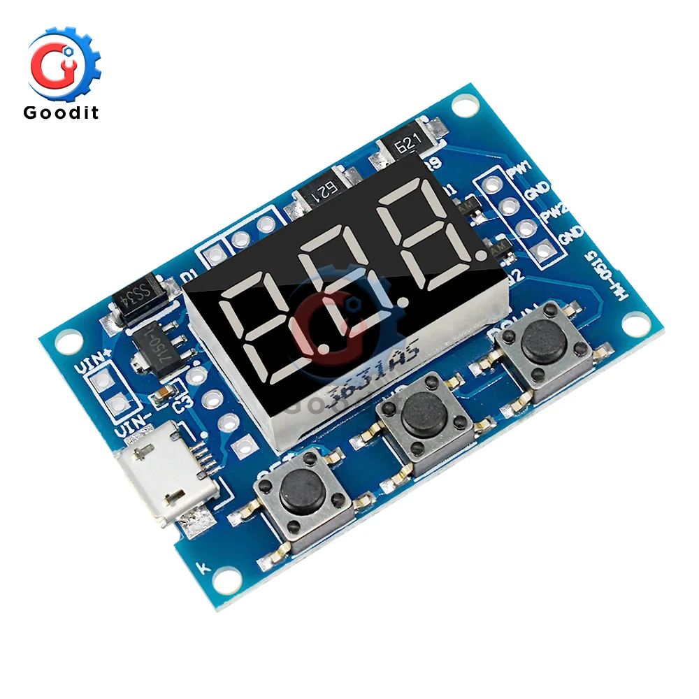 

DC PWM Signal Generator Micro USB 2CH Adjustable Duty Cycle Pulse Frequency Digital LED Display Tube DC 5V 12V 24V 1Hz~150KHz
