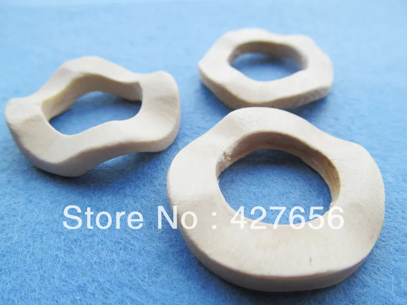 

10pcs 33.50mm unfinished waved round natural wood circle pendant charm W0005