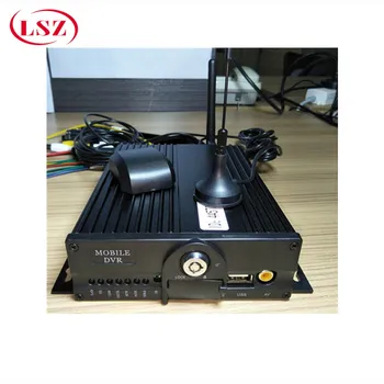 

3G GPS real-time positioning WIFI vehicle monitoring host AHD4 Road double SD card car video recorder MDVR source factory