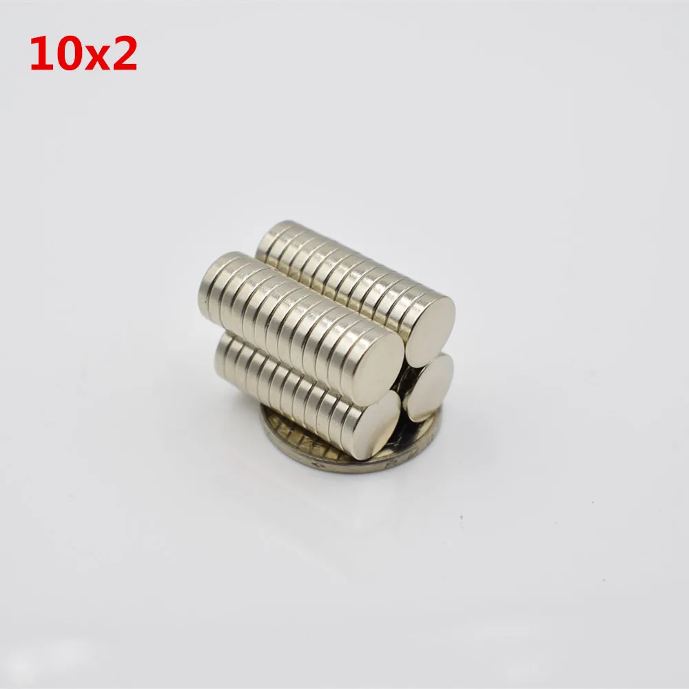 

100pcs 10*2 mm small round magnet Strong neodymium magnet 10x 2mm Rare Earth Block NdFeB Magnets 10mmx2mm Neodymium magnets