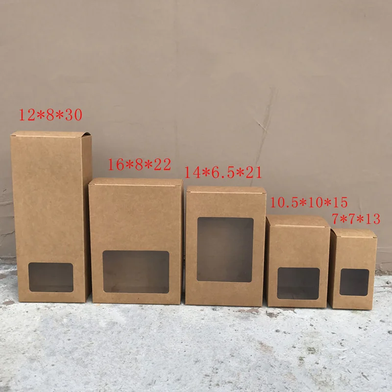 

5 Size Paper Box with Window Bakery Cake Gift Packaging Box Carton Box ,can be print your logo. 100pcs/lot