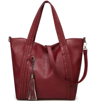 

Mara's Dream 2020 Women Messenger Bags Large Size Female Casual Tote Bag Solid Leather Handbag Shoulder Bag Famous Bolsa Feminin