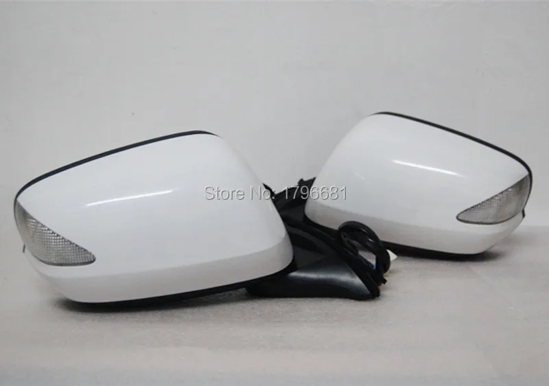 

CAPQX 2PCS Auto folding rear view mirror 76208-TJ0-M01 for HONDA FIT JAZZ 2009 2010 - 2014 mirror with LED turn signal 7 Pin