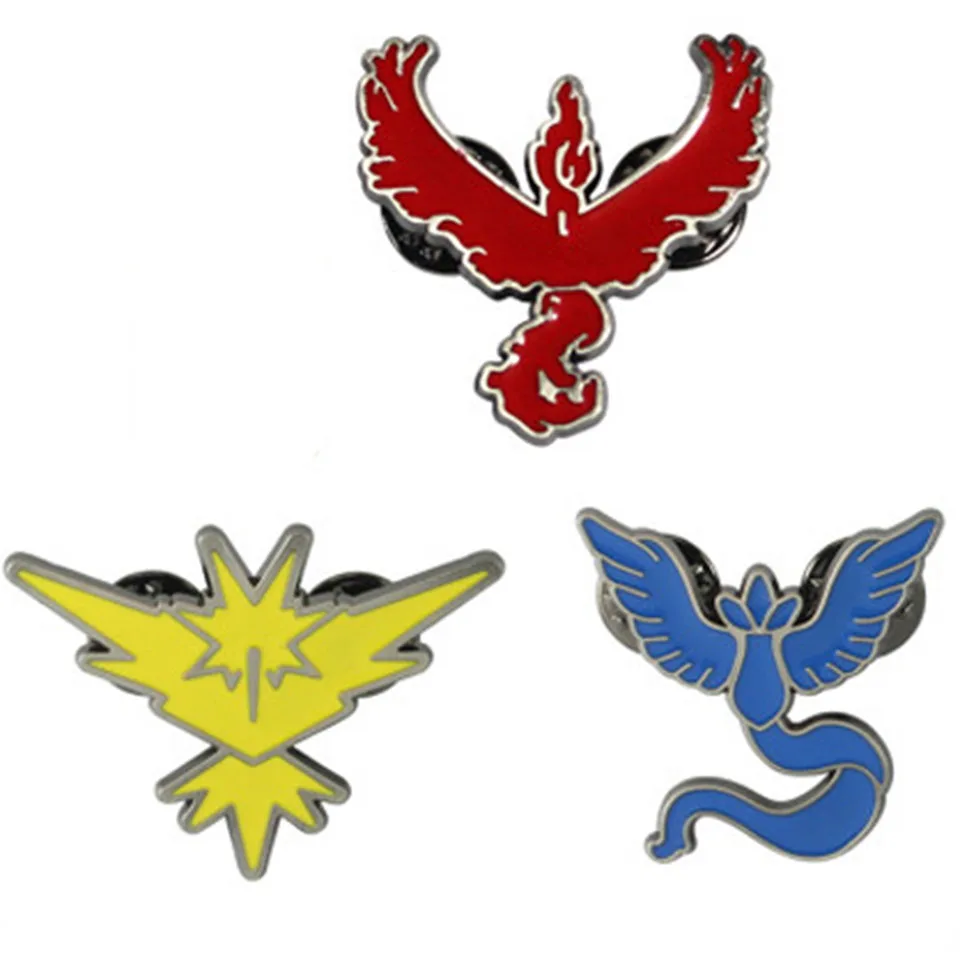 Игра Pokemon Go команда загадочная Valor Instinct значок косплей реквизит цинковый сплав