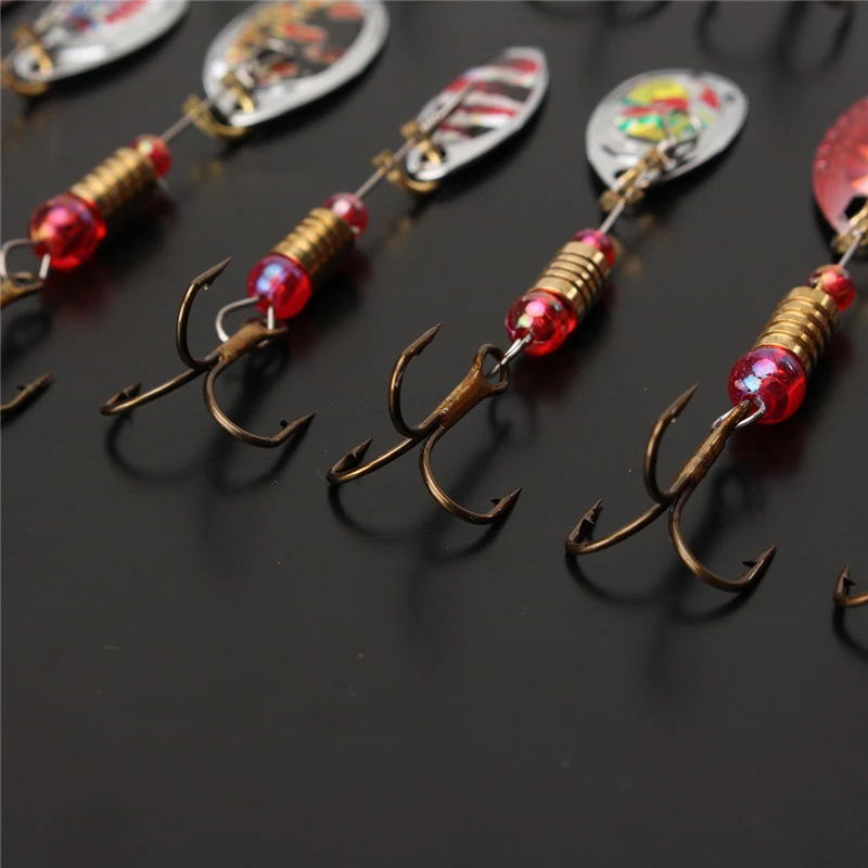 Bobing 30Pcs Lot Fishing Lures Iron Hard Spoon Lures Spinners Multiple Colors Fish Lure Baits Set Tackle Accessories