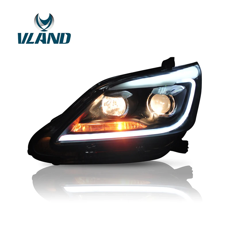 

Vland Factory Car Accessories Head Light for Toyota Innova 2012-2015 LED Head Light with DRL H7 BI Xenon Lens