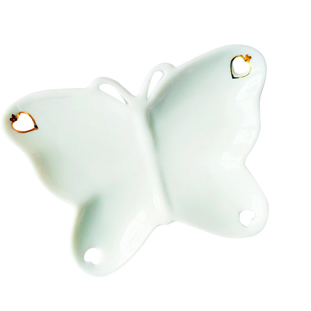 Cute Ceramic Butterfly Women Girls Ashtray Outdoors and Indoors Ash Tray, Desktop Smoke Ash Tray for Home Office Decoration 