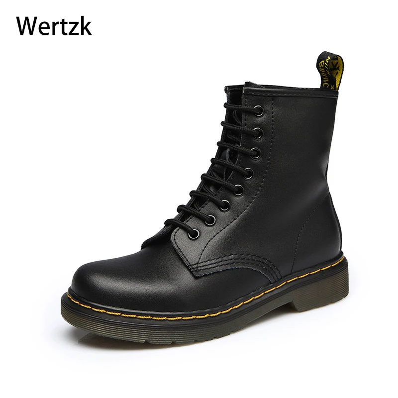 

Genuine Leather Boots Women Shoes For Martin Boots Winter Shoes Motorcycle Boots Woman Ankle Boots Female Plus Size Botas L238