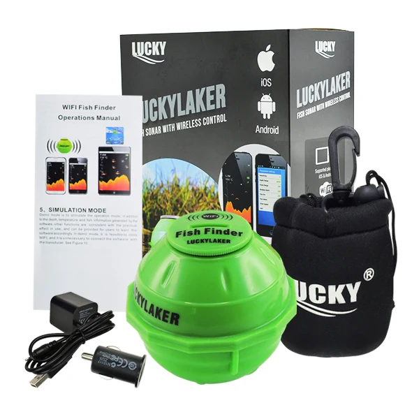 FF-916 LUCKY اللاسلكية Wifi صياد السمك 50 M قابلة للشحن Lithuim ل 130 قدم (45 متر) نطاق عملية