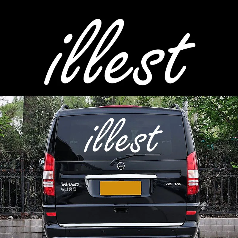 58 см x 26 1 2 Illest Graphic (по одному для каждой стороны) стикер автомобиля автомобилей