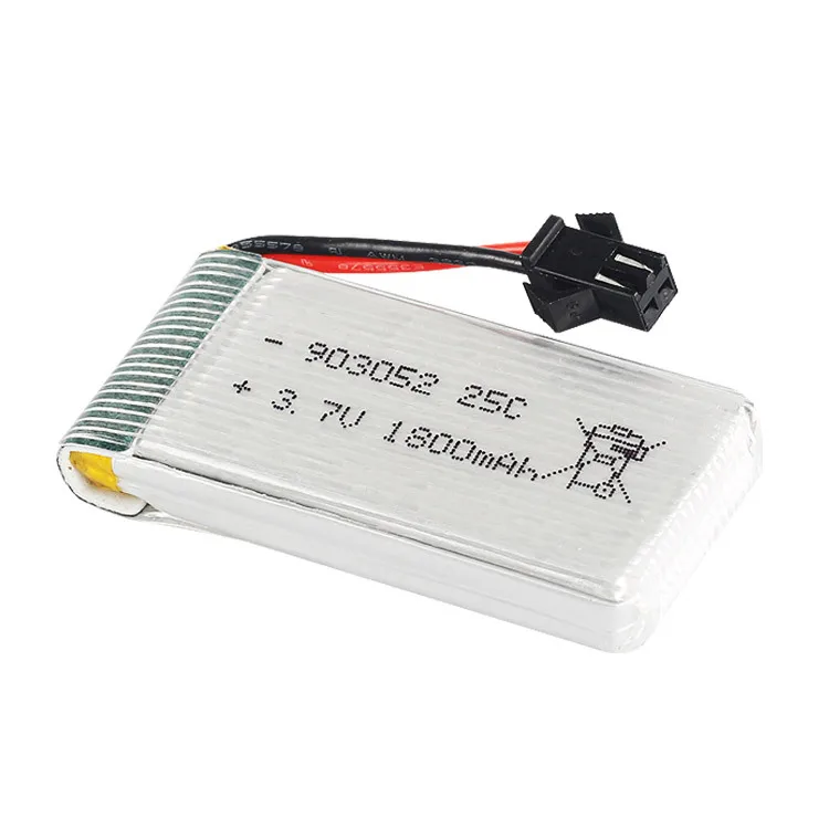 1800 мАч 3,7 в lipo Батарея для KY601S SYMA X5 X5S X5C X5SC X5SH X5SW M18 H5P HQ898 H11D H11C T64 T04 T05 F28 F29 T56 T57 10 шт - Цвет: Красный