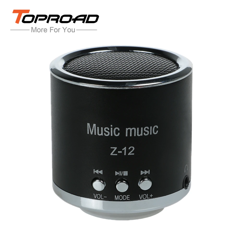 TOPROAD FM Radio Speaker USB Micro SD TF Card Mp3 Mini Wired Speakers