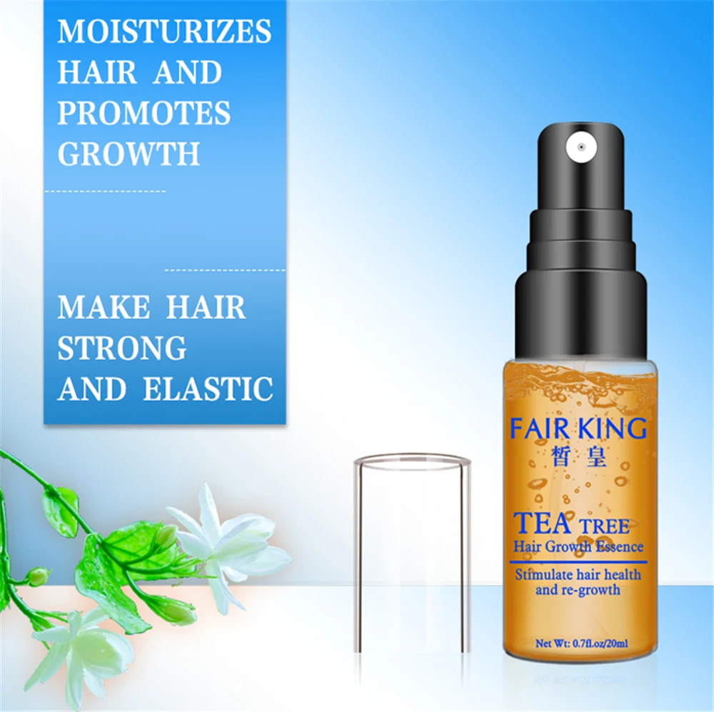 Эссенция для роста волос уход за Чайным Деревом рерост унисекс FAIR KING растительные ингредиенты