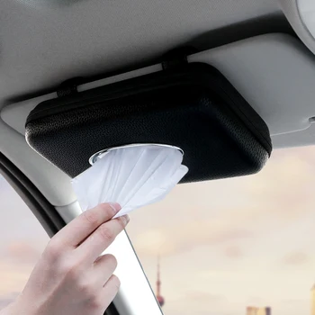 

Car-styling Sun Visor Tissue Paper Box Holder Automatic Case For Mercedes Benz A B C E S GL ML Class CLA GLA GLC CLK CLS GLE GLS