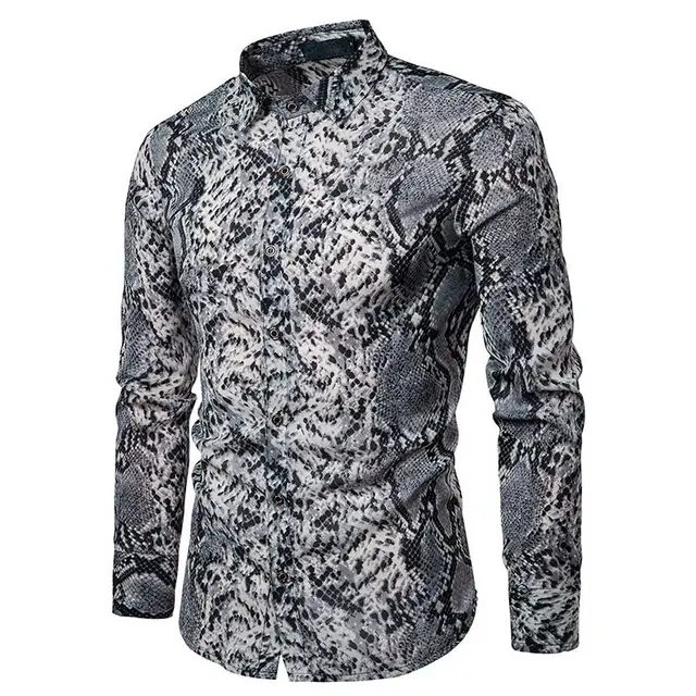 green snake skin shirt
