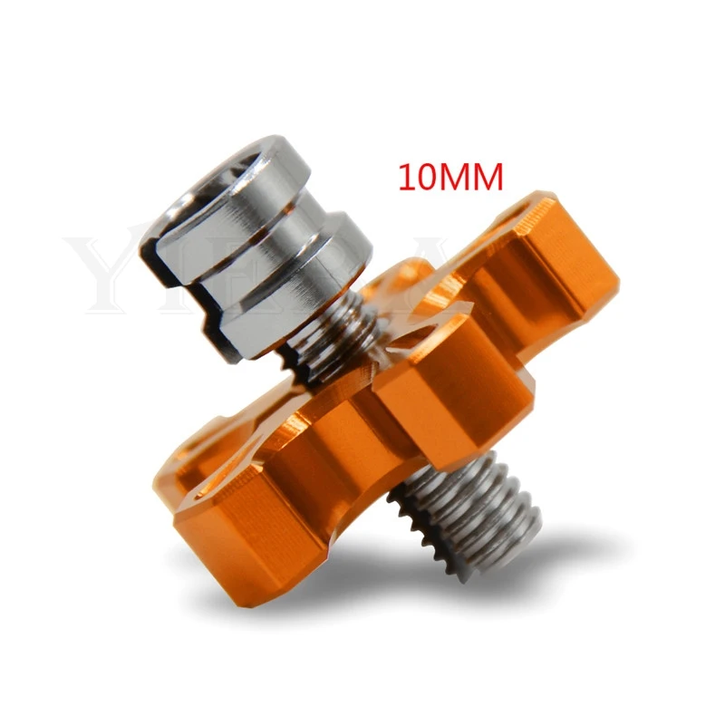 Муфта кабель провода регулятор винт для HONDA CRF250L CRF230L CRF 230F/150/100F XR250R XR400R XR650L мотоцикл РЕГУЛИРОВОЧНЫЙ БОЛТ M8 - Цвет: Orange 10M