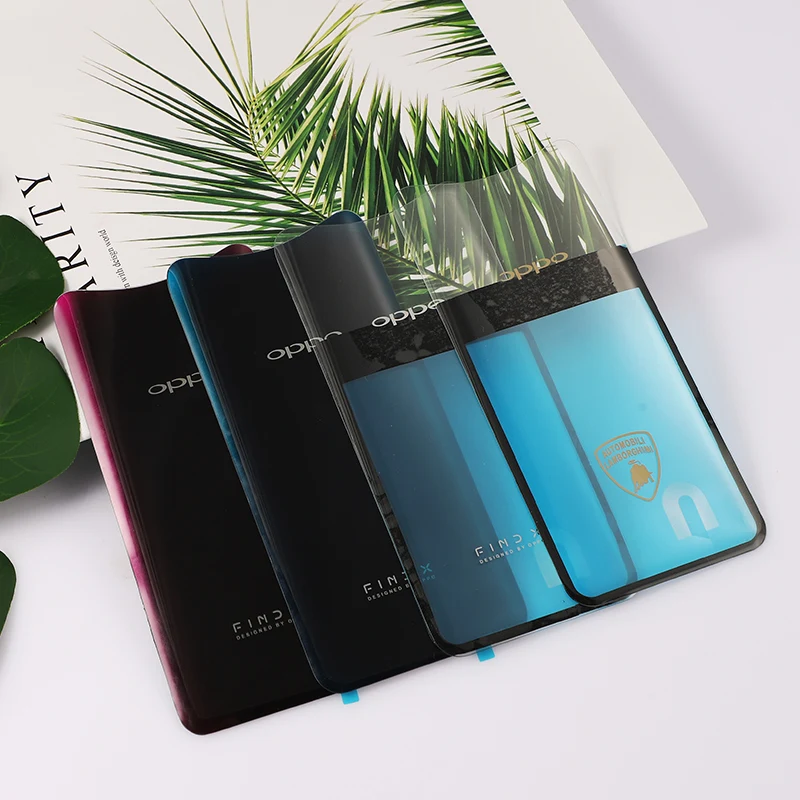 Задняя крышка FindX для OPPO Find X стеклянная батарейного отсека телефона Сменный