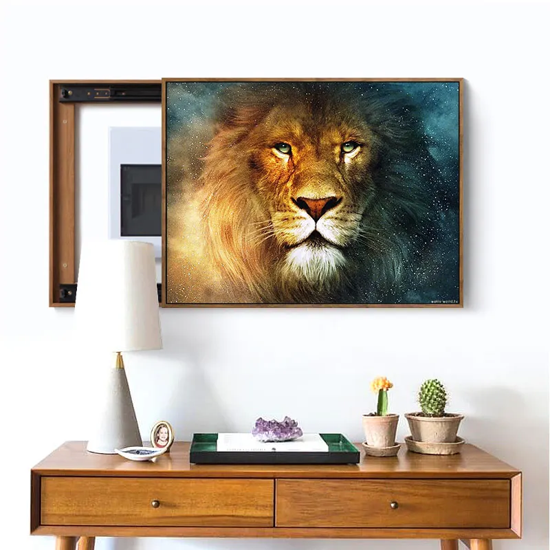 Meian, 40x50 см, вышивка в виде льва, полная картина для рукоделия, вышивка крестом, наборы, 14CT вышивка крестом, наборы для вышивания, VS-49