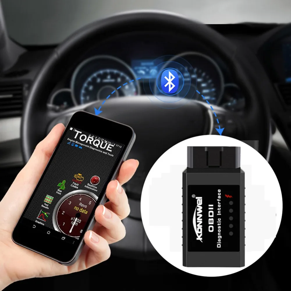 2019 ODB Eml327 V1.5 Bluetooth адаптер для автомобилей OBD2 Авто диагностический сканер Android