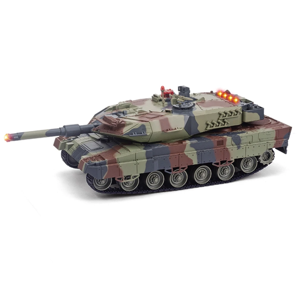 2.4g RC Char de Combat Jouet Échelle 1:24 Simulation Réservoirs Jouet ...