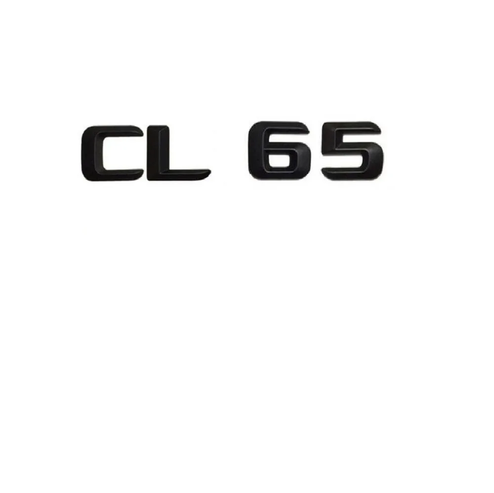 

1 set Matt Black ABS Car Trunk Rear Number Letters Words Badge Emblem Decal Sticker for Mercedes-Benz CL65