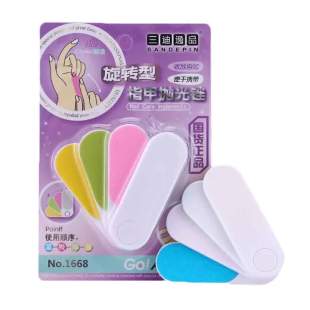 

Color Random Mini Nail Files Nail Art Tools Rotating Polishing Nail Files Manicure Nail Care Tools Cuticle Remover