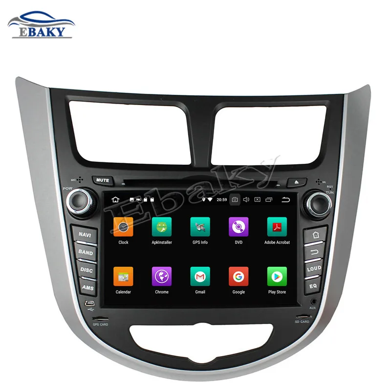 Excellent NaviTopia 7inch 4GB RAM 64GB ROM Octa Core Android 9.0 Car DVD Player For HYUNDAI Verna/Accent /Solaris 2011-2012 Radio Audio 2