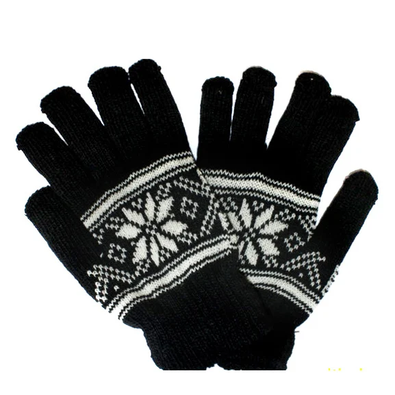 Горячая Распродажа модные мужские зимние теплые перчатки Guantes черные серые 4