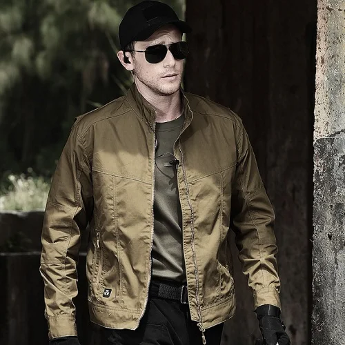 

Autumn Men's Tactical Field Bomber Jacket, Military Clothes Special Forces Army Jackets, Fall Spring Outdoor Male Slim Pilot Coa