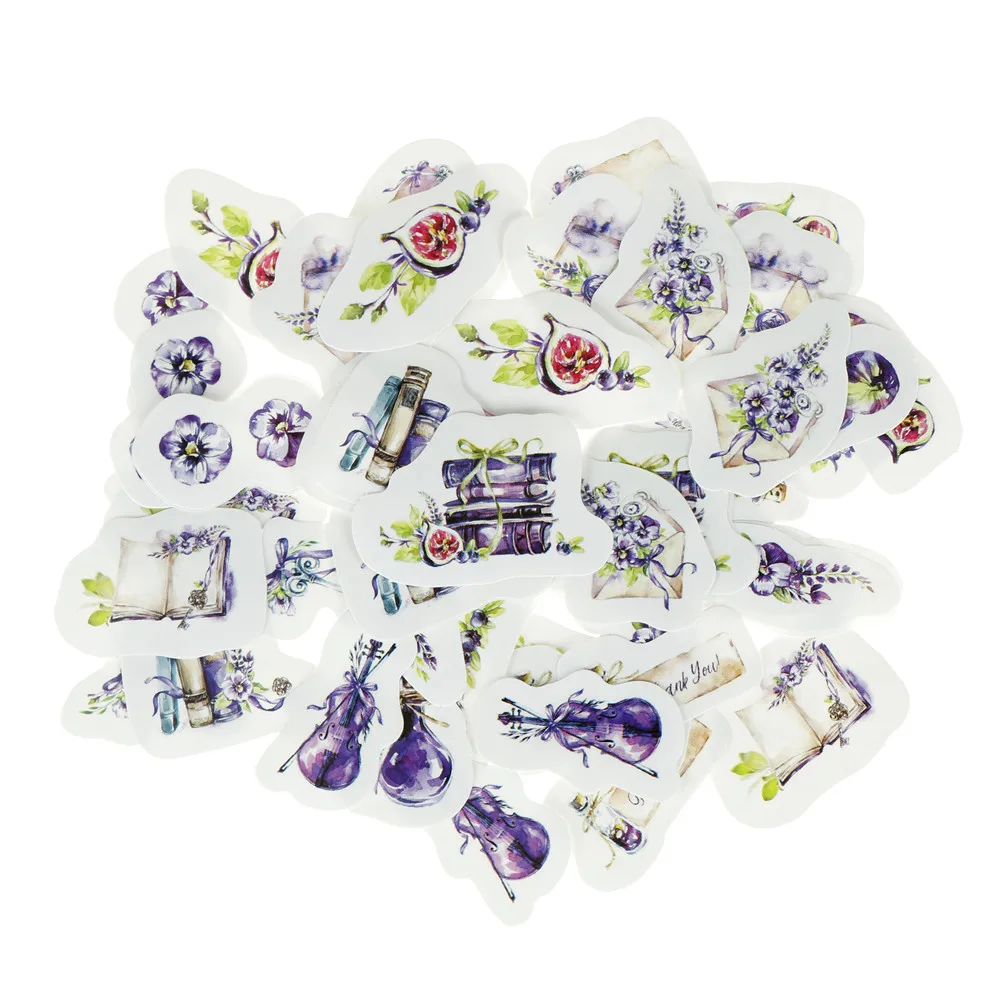 NEW Card Making Paper Seal Provence Flower Sticker Diy Diary Projects Scrapbooking Label Decor Wholesale