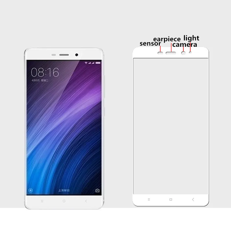 10 шт. полное покрытие закаленное Стекло для Xiaomi Redmi 4 prime Pro Экран защитный крышки 5