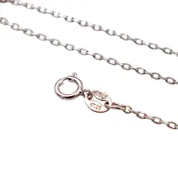 Lii Ji Твердые 925 пробы серебро 0,3 мм крест цепи цепочки и ожерелья 16 "-18"