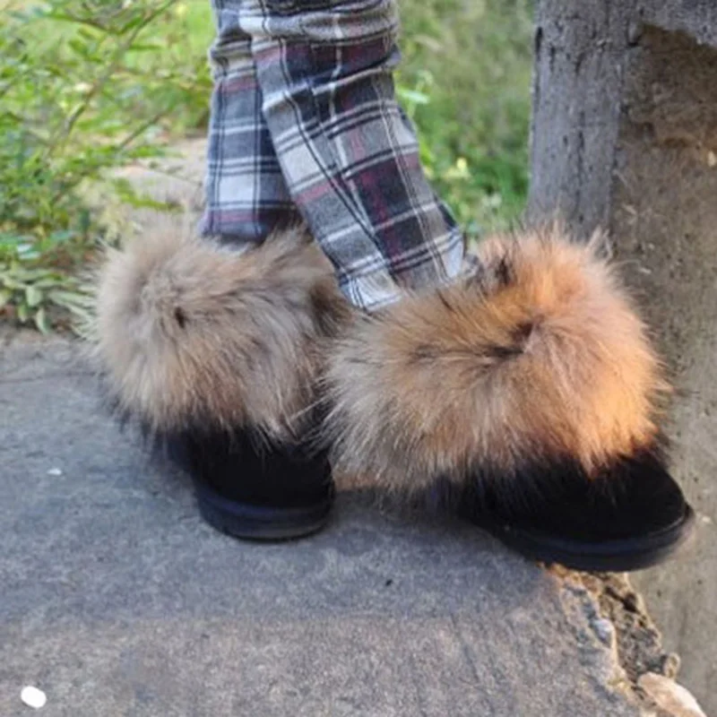 Детские ботинки; обувь для мальчиков и девочек; Толстая теплая детская зимняя обувь из натуральной кожи; модные детские ботинки с натуральным мехом; зимние ботинки - Цвет: Black