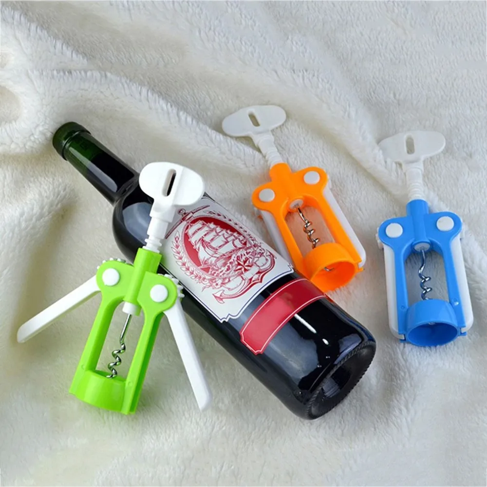 1pcs Portable Red Wine Opener European Wine Open Device Plastic Bottle