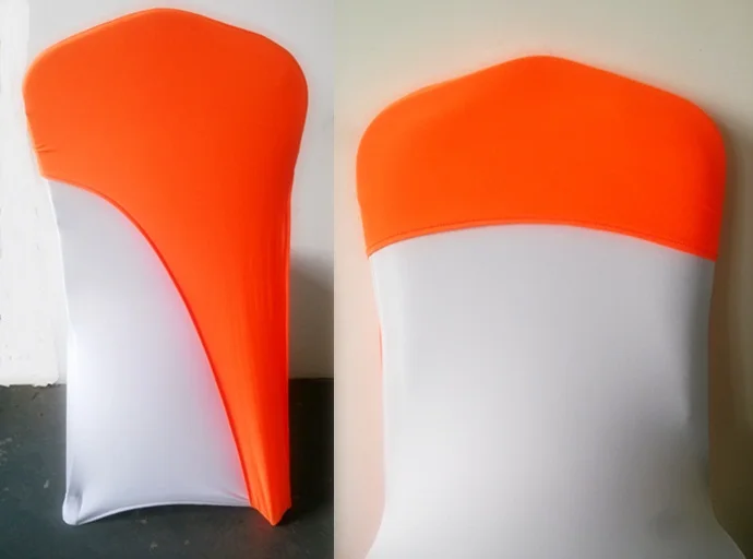 ORANGE colour lycra chair covers caps universal for ...