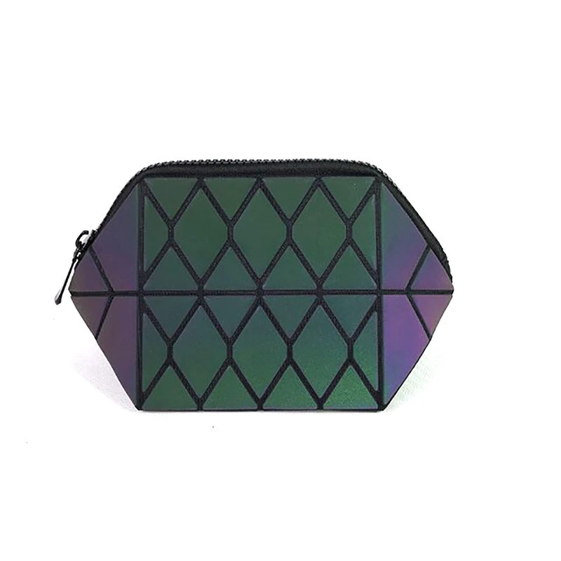 

KAOGE fashion Reflective makeup pouch clutch cosmetic bag small Mini bag for women pochette female porte monnaie