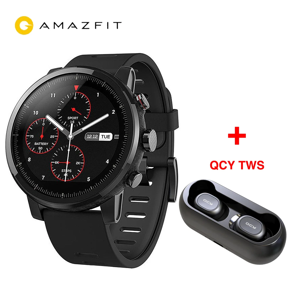 AMAZFIT Stratos gps 5ATM водонепроницаемые умные спортивные часы 2 512 МБ/4 ГБ умные часы для Android iOS