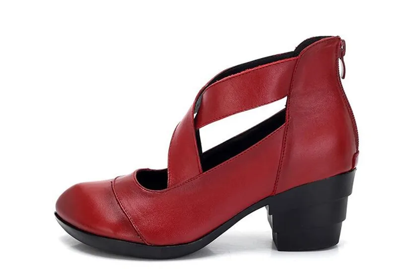 YAERNI2018/обувь из натуральной кожи; женская обувь на высоком каблуке; Новинка года; весенняя обувь; модная женская обувь; ботильоны на высоком каблуке; E433