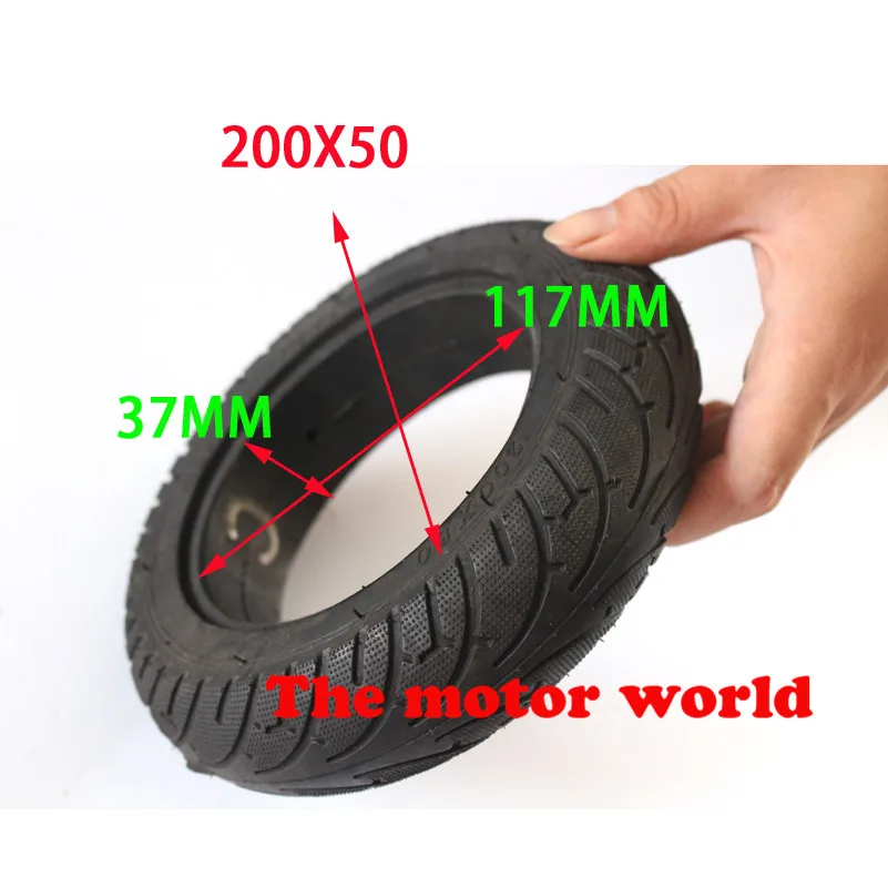 

1pc 8 inch Solid Tubeless Tire Wheel Tyre 200x50 (8"x2") for Razor Electric Scooter