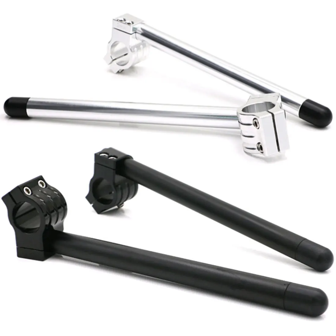 Гоночный руль для гоночного мотоцикла, настраиваемый, CNC 31/32/33/35/36/37/39/41/45/48/50/51 мм Клип на вилка рукоятка