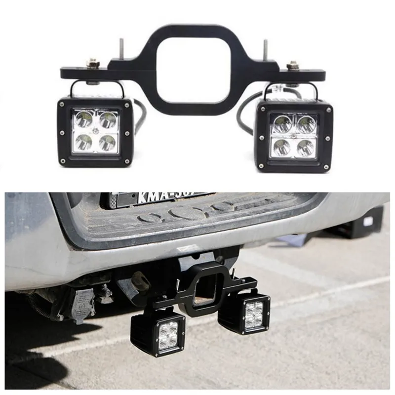 

Offroad Auto Car truck Led FLood working light Tow hook Hitch Receiver Mounts Reverse Backup taillight Rear Driving Fog light