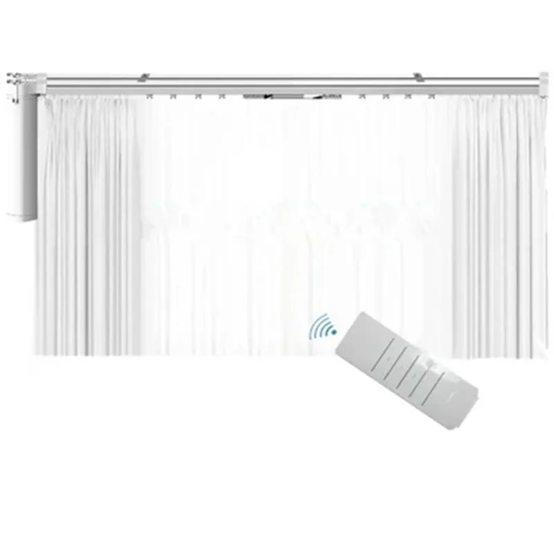 free shipping 220V 3 wires SILENT motorized curtain track, smart home use motorized curtain