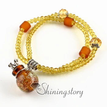 

aromatherapy inhaler handmade glass aromatherapy diffuser jewelry oil diffuser bracelet