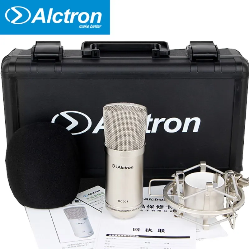 Оригинальный Alctron MC001 конденсаторный микрофон pro Студийный для записи с