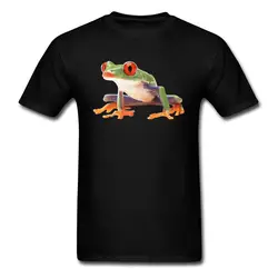 Lasting Шарм тропическая лягушка мужские черные спортивная футболка короткий рукав с округлым вырезом Футболка животного Дизайн подарок на