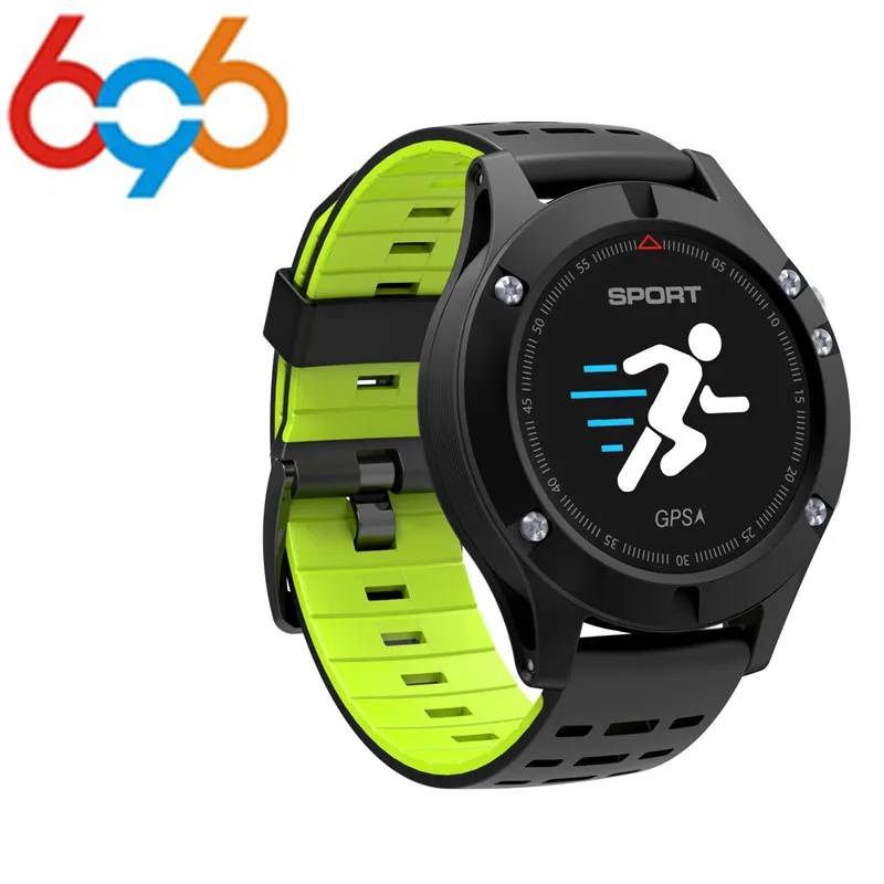

696 2018 F5 GPS Smart watch Altimeter Barometer Thermometer Bluetooth 4.2 Smartwatch Wearable devices for iOS Android