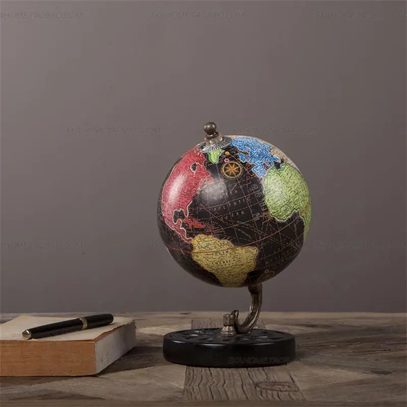 الأمريكية الرجعية غلوب تأثيث المقالات الصرفة اليدوية الخشبية الصلبة نقلها في تزيين الشرفة الدراسة خزانة مكتب هدية